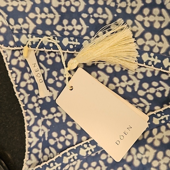 💕DOEN💕 Suri Top ~ Soledad Bloom Blue XL NWT - Picture 13 of 16